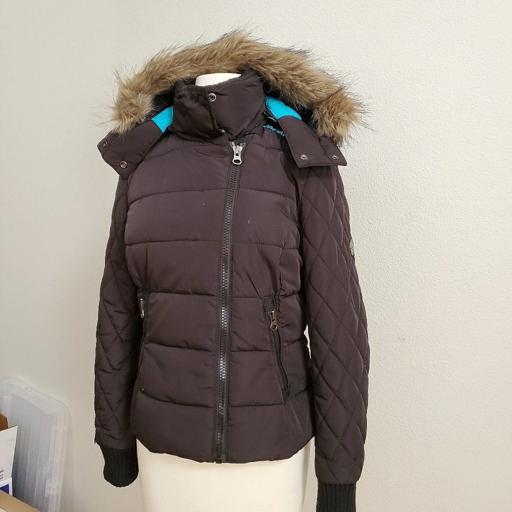 SUPERDRY BOMBER JACKET BLACK MEDIUM